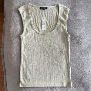J. Crew Women's Ivory Sequin Tank Top